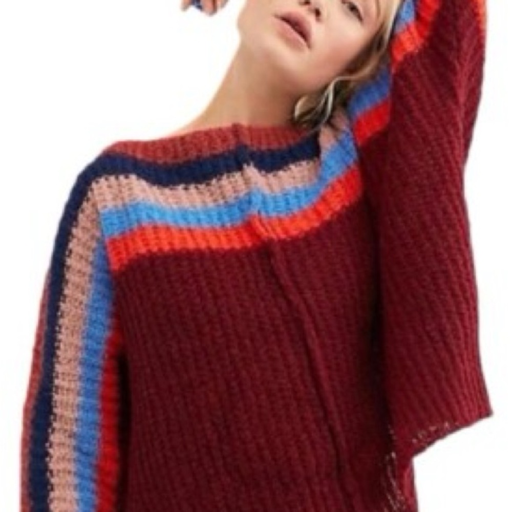 Free People Multicolor Striped Sweater - Picture 9 of 10